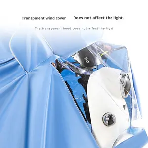 Impermeable Extra Grande de Doble Asiento, Largo y Moderno, de Tela Oxford/PVC, Versátil para Bicicleta Eléctrica/Motocicleta/Con Motor - Product Image 2