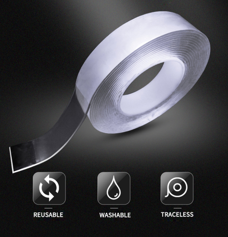 Nano Tape Double Sided Acrylic Waterproof BOPP Material Super Clear Heavy Duty Outdoor Adhesive Tape