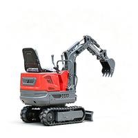 Mini Excavadora de 600 kg con Motor Euro5, Bomba PLC, Totalmente Hidráulica, para Uso en Huertos y Jardines