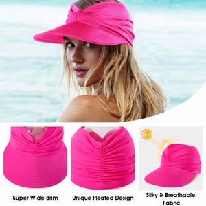 Offre Spéciale printemps et été femme Anti-UV élastique femmes été plage chapeaux pare-soleil casquette - Product Image 2