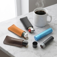 Étui de protection portable pour briquet porte-clés, idéal pour les voyages en extérieur et comme étui pour rouge à lèvres