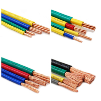 Cable de cobre aislado de PVC de 2, 5 mm2 de bajo precio suave con chaqueta colorida para cables de alimentación domésticos