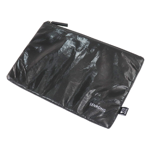 Pochette de voyage et de sport quotidienne imperméable et durable avec fermeture éclair, légère et respirante, 22x32cm, trousse de beauté, vente chaude, noir, mode Tyvek - Product Image 3