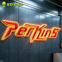 Lettres en relief 3D personnalisées Infinity Abyss avec LED, en acrylique semi-transparent, IPX7, contrôlées par Bluetooth, pour la publicité extérieure des entreprises et des voitures