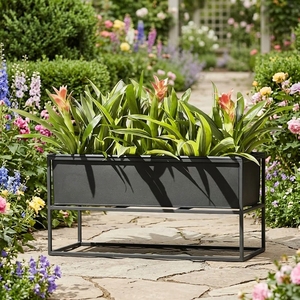 Support à fleurs en fer forgé de 11 gallons pour jardin et exposition extérieure - Product Image 5