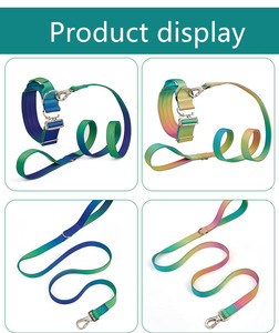 OEMグラデーションタクティカルヘビーデューティー2インチコンバットドッグカラーリーシュハーネス、スライバーメタルハンドルネオプレンパッド入りドッグハーネス - Product Image 5