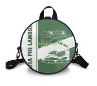 Sac rond en PU pour femme de la sororité Iota Phi Lambda, sac de shopping réutilisable en tissu, sac de week-end de haute qualité