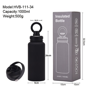 Design moderno grande capacità 1L paglia Thermos magnetico supporto per telefono cellulare due coperchi sport all'aperto acqua bollitore 800ml aspirapolvere - Product Image 5