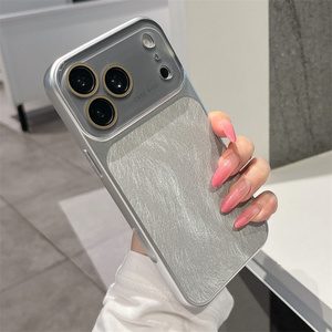 Funda de Teléfono con Diseño de Concha Marina y Cristal de Cámara Original para iPhone 17 16 15 14 Pro Max, Marco de Lente con Textura de Mármol Iridiscente - Product Image 3