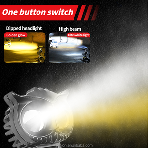 Accessoires de <span class=keywords><strong>moto</strong></span>, phare <span class=keywords><strong>antibrouillard</strong></span> LED à double couleur, design hibou, phare auxiliaire, mini phare de conduite - Product Image 4