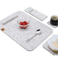 Sets de table en feutre antidérapants personnalisés pour cuisine