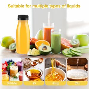 Étiquettes autocollantes Bouteille de jus fantaisie personnalisée 330ml 500ml Bouteille de boisson PET ECO transparente jetable Bouteille de soda à bouchon vissé PP - Product Image 5