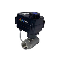 Vanne à boisseau sphérique motorisée automatique mini FH-P 8nm 1/2-1 pouce 2 voies 12V CC avec siège en PTFE et joint en silicone PN10 pour eau OEM