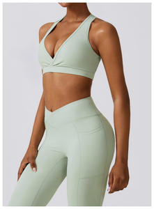 XINXU Nuevo Yoga Top Acolchado Secado rápido Fitness Sólido Alto impacto Gimnasio Chaleco Mujeres Sujetador deportivo - Product Image 5