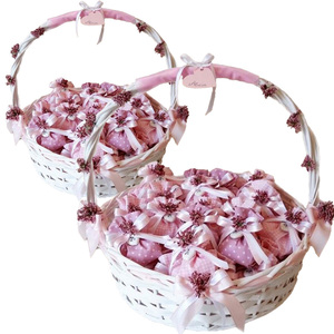 Cestas de Mimbre Blancas de 47x38x39 cm y 54x47x44 cm, Tejidas con Asa para Almacenamiento o Exhibición - Product Image 6