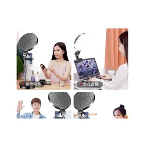 Full Screen Led Fill Light 16Cm Metal Desktop Ring Light For Mobile Selfie Live Streaming Three Color Temperatures - Product Image 3