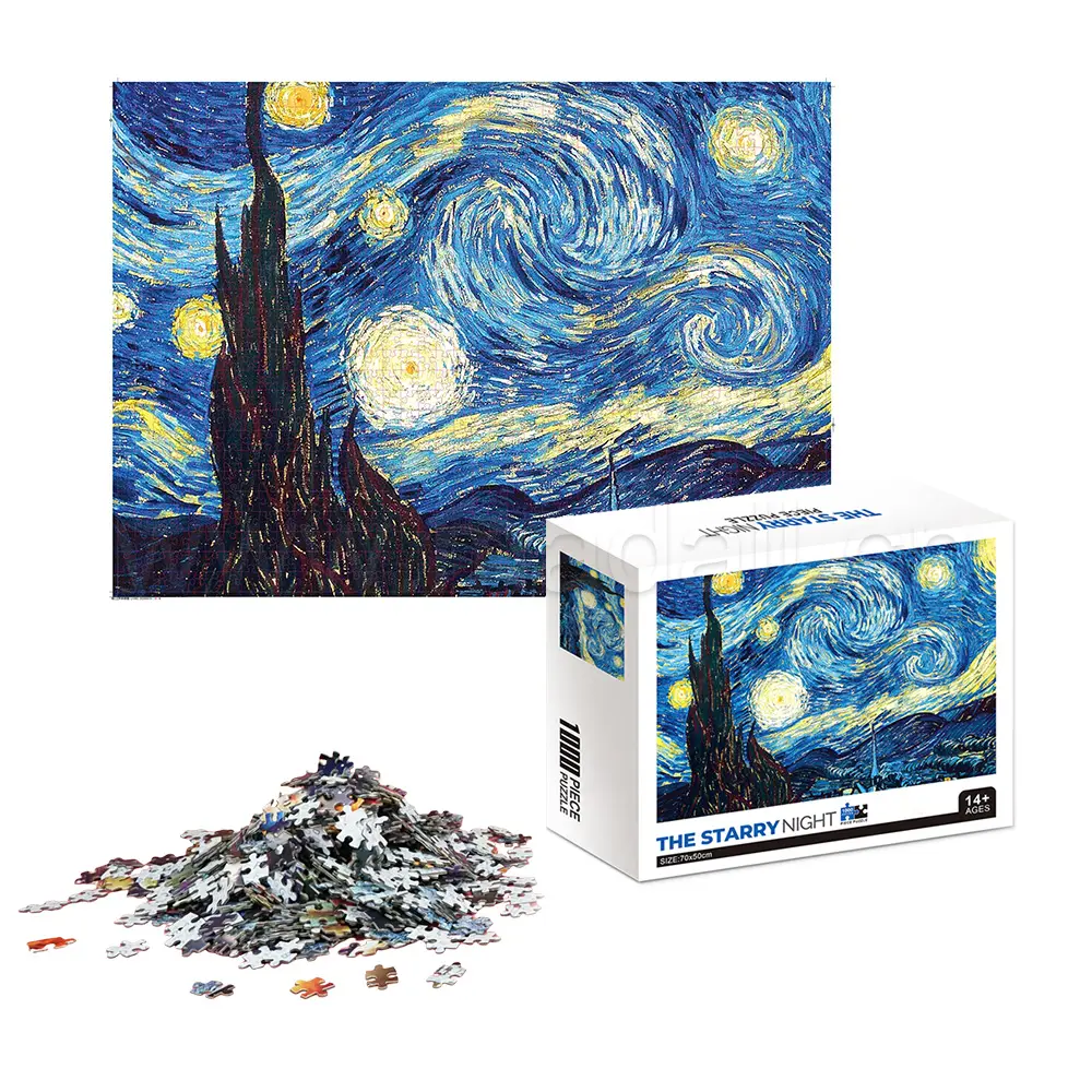 성인 맞춤형 맞춤형 1000 조각 지그 소 퍼즐 어린이 최고의 지그 소 퍼즐 선물 사용자 정의 10000 조각 지그 소 퍼즐