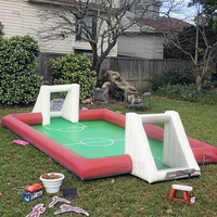 YARD Trampoline gonflable géant Terrain de football gonflable Jeu de savon