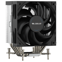 COOLLEO A61AMD untuk AM4/AM5 Desktop Heatsink 6 Heat Pipes CPU Air Cooler Fluid Bearing Garansi 3 Tahun TDP Tinggi 240W untuk Komputer