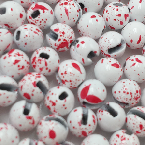 Cuentas de <span class=keywords><strong>tungsteno</strong></span> moteadas Cyclops con ranura para moscas de <span class=keywords><strong>ninfas</strong></span>, en colores blanco, negro, verde y marrón, 10 unidades por bolsa, materiales para atado de moscas - Product Image 2