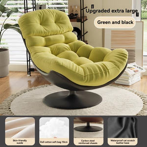 Poltrona Reclinabile Girevole <span class=keywords><strong>di</strong></span> Lusso a 360° Divano Lounge Moderno con <span class=keywords><strong>Design</strong></span> Ergonomico <span class=keywords><strong>per</strong></span> <span class=keywords><strong>Soggiorno</strong></span> - Product Image 6