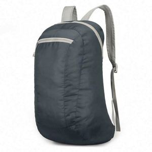 Sac à dos personnalisé léger, pliable, imperméable en polyester, avec fermeture éclair, poche intérieure, durable pour l'école, les voyages et les activités de plein air - Product Image 5