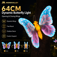 MOMOVALLEY Luz LED de 12V con Motivo Navideño, Mariposa Cinética Dinámica, Impermeable para Exhibición en Exteriores, de Fábrica
