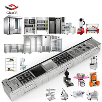 Ensemble d'équipements de cuisine commerciale de haute qualité Équipement de cuisson tout-en-un en acier inoxydable pour la cuisine occidentale Utilisation d'hôtel électrique