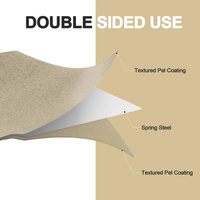 Nouvelle plaque de construction PEI double face 3D Bassen 257x257mm pour Bambu Lab X1 P1 A1 P2S, film texturé or et film lisse