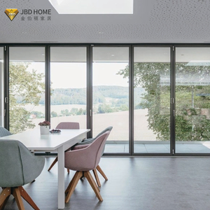 Conception de l'<span class=keywords><strong>entrée</strong></span> principale <span class=keywords><strong>Porte</strong></span> pliante en aluminium Portes pliantes en verre à double couche pour la maison <span class=keywords><strong>Porte</strong></span> pliante de qualité supérieure - Product Image 2