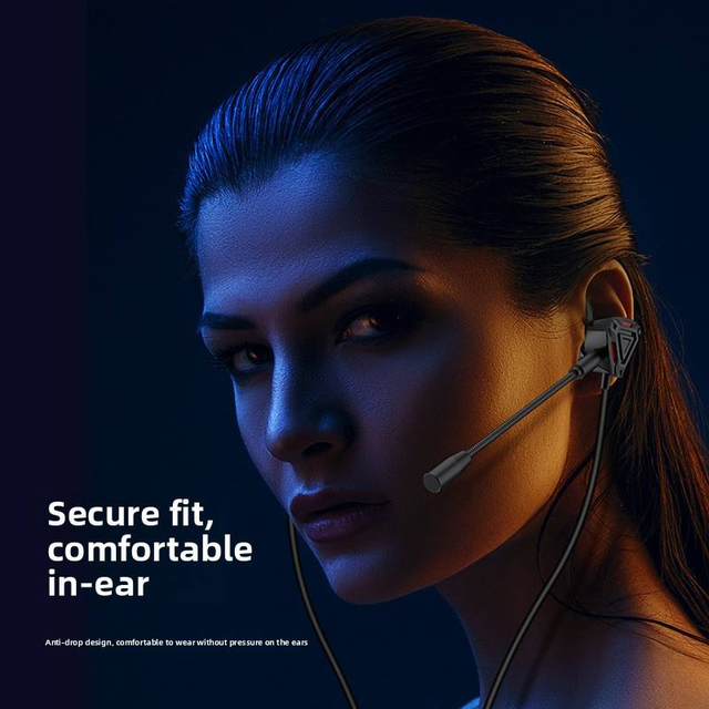 Top Selling Adjustable Bendable Boom Mic Wired Gaming In-Ear Headset 3.5mm Interface Stereo Game Headphones