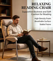 Chaise ergonomique à dossier haut pour Mahjong, avec coussin en mousse épaisse et structure métallique stable, idéale pour la salle à manger, la lecture et les clubs.