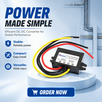 Convertisseur abaisseur DC-DC 12V/24V vers 5V 5A/10A avec puissance maximale de 25W/50W, efficacité de 93%, certifié CE