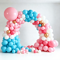 Décorations d'arche de ballons personnalisées pour fête d'anniversaire, rouge vin, noir, or, par Balloon Factory, comprenant des ballons de 5 à 36 pouces.