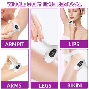 เครื่องกำจัดขนแบบเย็นไร้ความเจ็บปวดสำหรับใบหน้า ใช้ในบ้าน กำจัดขนถาวร พร้อมฟื้นฟูผิว ใช้ได้กับปลั๊กแบบ US แบบมือถือ - Product Image 4