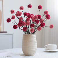 Oferta Especial: Bola de Crisantemo Artificial con 5 Cabezas de Diente de León para Decoración de Bodas y Hogar