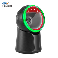 Lecteur de codes-barres de bureau JR-T52HD 1D 2D QR Code, capteur CMOS USB automatique, garantie 1 an, SDK inclus, scanner de codes QR