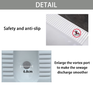 Chất lượng tốt nhất giá rẻ hơn Squat <span class=keywords><strong>Pan</strong></span> <span class=keywords><strong>WC</strong></span> phòng tắm gốm con người nhà vệ sinh tầng gắn nhà vệ sinh - Product Image 4