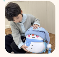 Mochila Impermeable de Moda para Niñas con Diseño de Muñeco de Nieve, Cierre de Cremallera, Capacidad de 20-36L, para Niños de Jardín de Infancia
