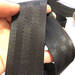 Correa de nailon elástico negro personalizable, poliéster de alta tenacidad con logotipo Jacquard para bolsos - Product Image 3