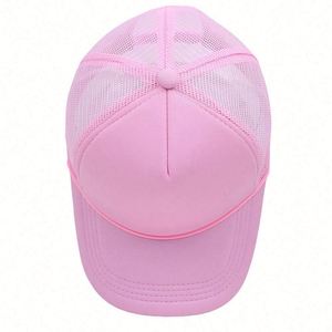 Casquette de baseball personnalisable avec logo imprimé, 5 panneaux, en mousse et maille, style camionneur avec corde, en gros et en stock - Product Image 5
