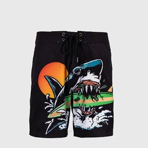 Factory direct Custom Digital Print cool shorts quick dry fashion Swim Trunks with Pockets