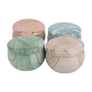 علبة هدايا معدنية دائرية من الصفيح جاهزة للشحن لتعبئة الشاي والحلوى والبسكويت وشموع العلاج العطري وعطور الجيب والحرف اليدوية - Product Image 2