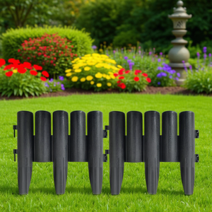 Bordillos de Césped de Polipropileno Antracita de 32.8 Pies, Rectangulares, Decoración de Jardín, Fácil Instalación, Decoración de Paisajes Exteriores - Product Image 2