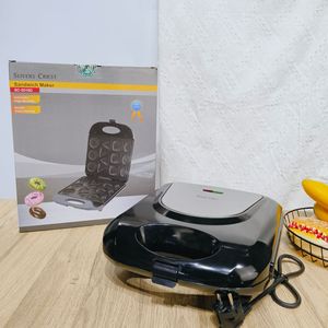 Piastra Multifunzione per Sandwich <span class=keywords><strong>e</strong></span> Waffle, 2 Fette, Elettrica, Facile da Pulire, Superficie Antiaderente, Tostapane per Colazione - Product Image 2