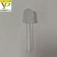 Diodes LED 10mm Rouge Vert Bleu Blanc Diodes électroluminescentes avec lentille diffuse de couleur