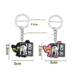 Martial Arts Cartoon Zinc Alloy PVC Soft Rubber Non-Toxic Customized Colour Pendant <strong>Keychain</strong> Bulk <strong>Pack</strong> - Product Image 4