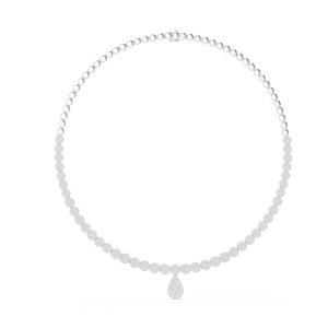 Collier intemporel en argent avec diamant de laboratoire pour femme, bijoux de luxe raffinés pour mariage, usage quotidien et anniversaire - Product Image 2