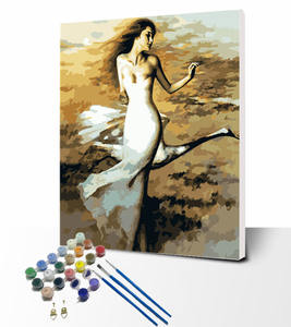 Portrait peinture par numéros mystère femme fille conception personnalisée 16x20 pouces bricolage <span class=keywords><strong>dessin</strong></span> amusant avec cadre enfants <span class=keywords><strong>homme</strong></span> - Product Image 1