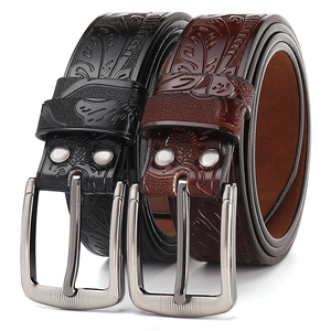 Atacado Moda Personalizado Cinto De Couro Genuíno Com Fivela De Liga Para Calças Jeans - Product Image 1